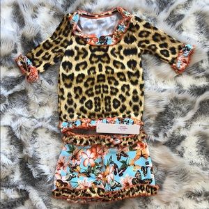 Submarine Butterflies & Leopard Swimsuit SZ18M